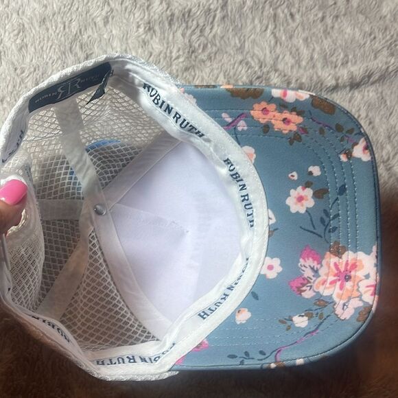 Floral Blue Atlanta Cap robin ruth NWT - Picture 7 of 8